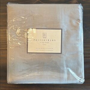 NEW Pottery Barn Cream Linen Drape 54x96”